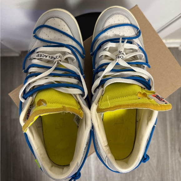 2021 Nike Dunk Low Off-White Lot 10 Size: U.S Men’s 11.5 / USED Replacement BOX - Picture 4 of 15